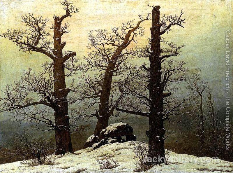 Dolmen In The Snow by Caspar David Friedrich paintings reproduction